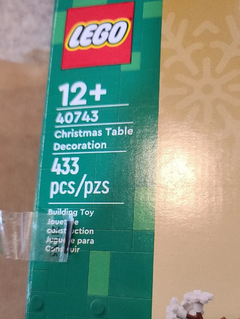 Lego Red Candle Holiday Wreath Centerpiece